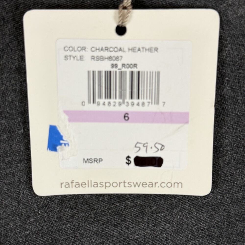 Rafaella Womens Sz 6 Stretch Pull On Elastic Waist Charcoal Gray Pants MRSP $68 - Picture 4 of 9